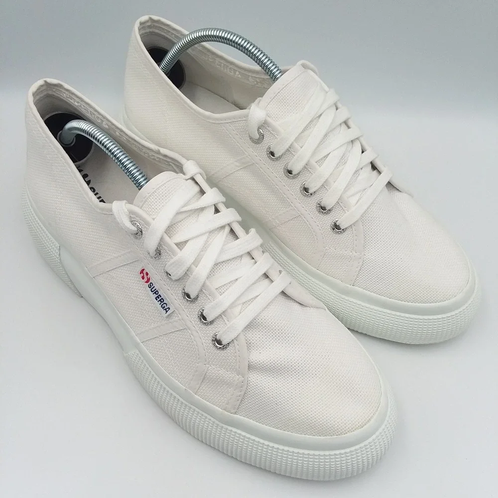 Superga white canvas